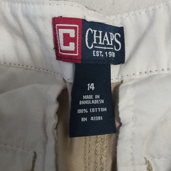 Boys Chaps khaki pants - Picture 2 of 6